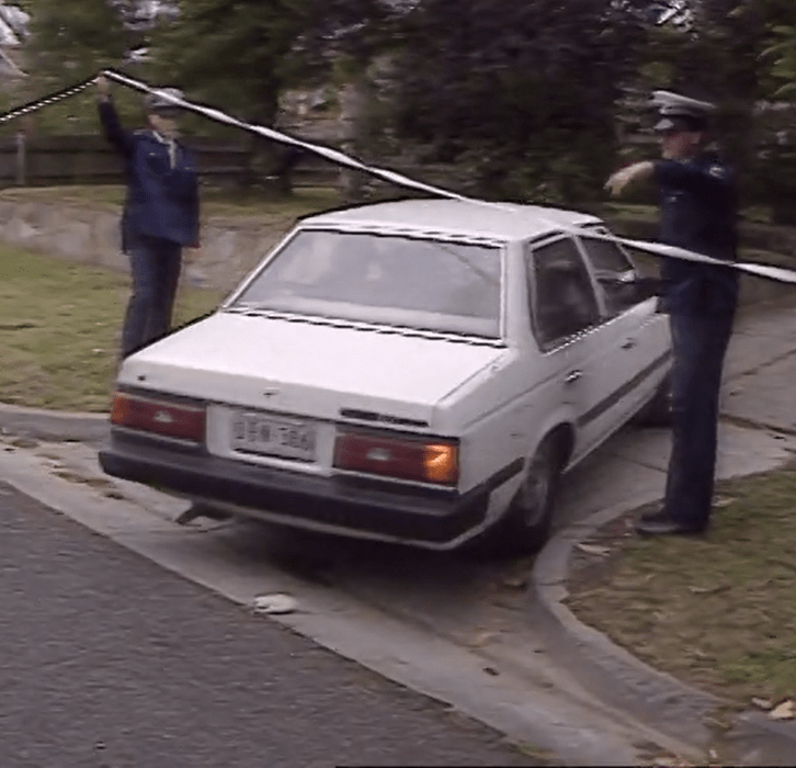 Sharon Wills arrives home from the Austin Hospital with her parents 9 hours after being dumped in Bayswater.