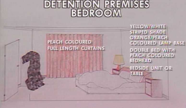 The 'detention premises bedroom' at the building where both Sharon Wills and Nicki Lynas were taken.
